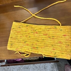 Handmade crocheted bandeau top